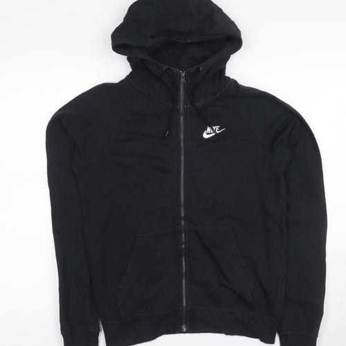 Nike Women’s Black XS Full Zip Hooded Fleece Logo Hoodie