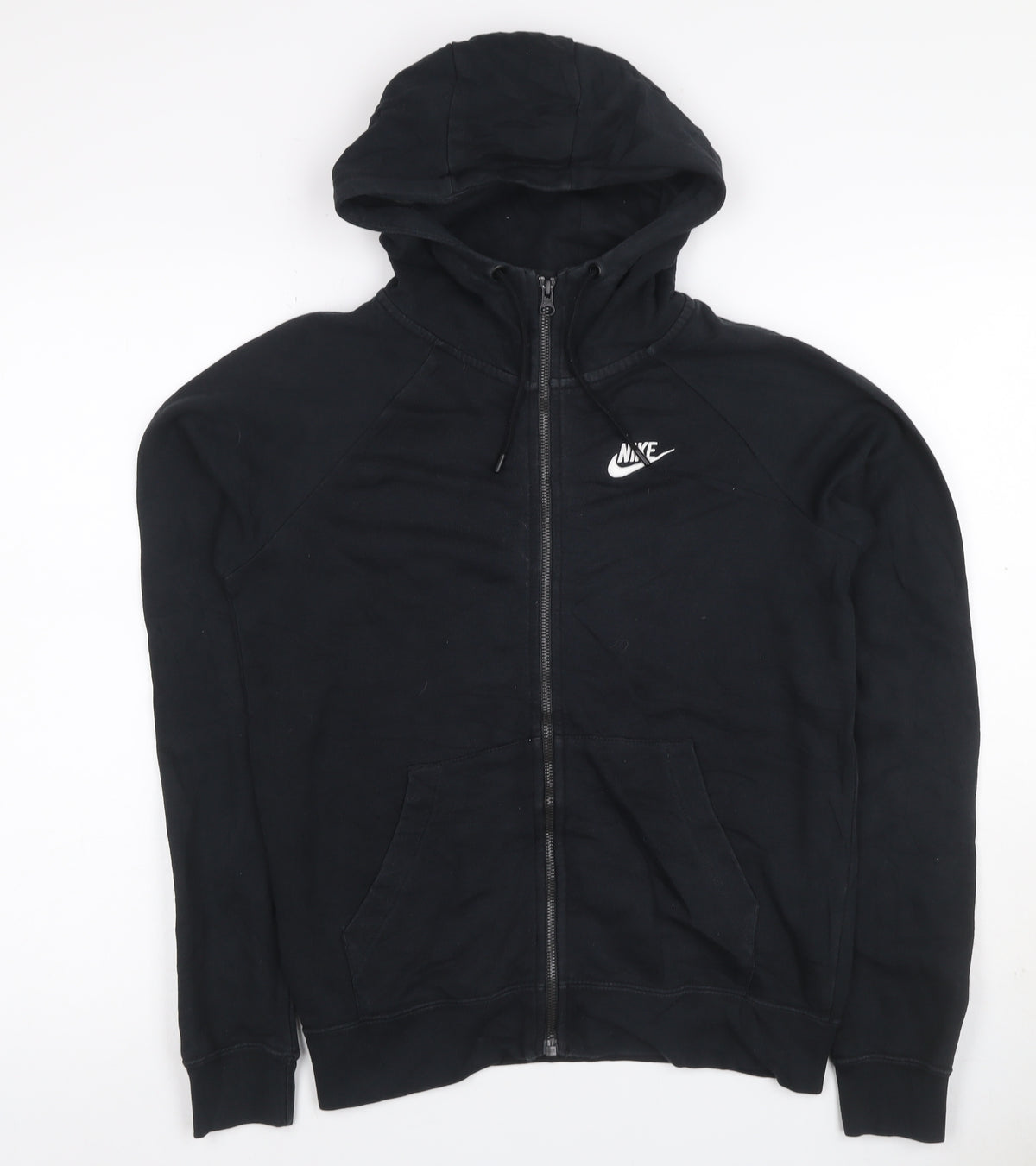 Nike Women’s Black XS Full Zip Hooded Fleece Logo Hoodie