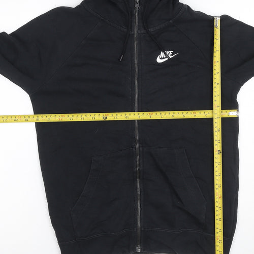Nike Women’s Black XS Full Zip Hooded Fleece Logo Hoodie