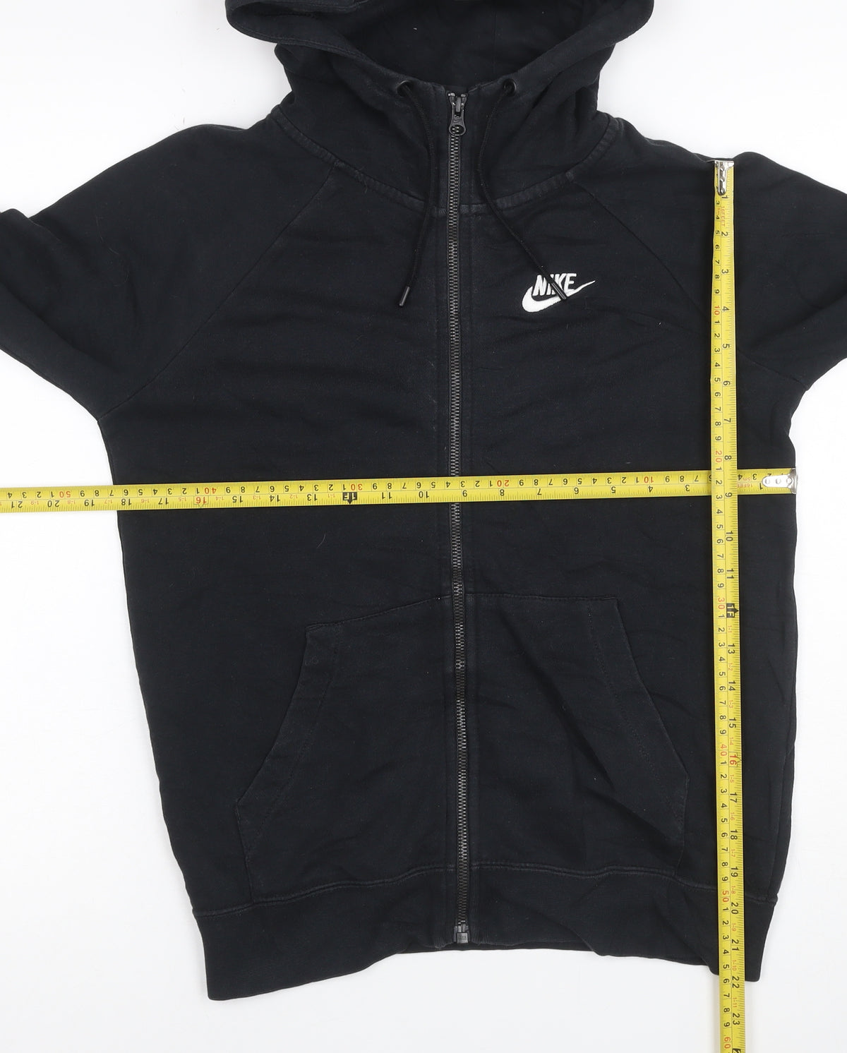 Nike Women’s Black XS Full Zip Hooded Fleece Logo Hoodie
