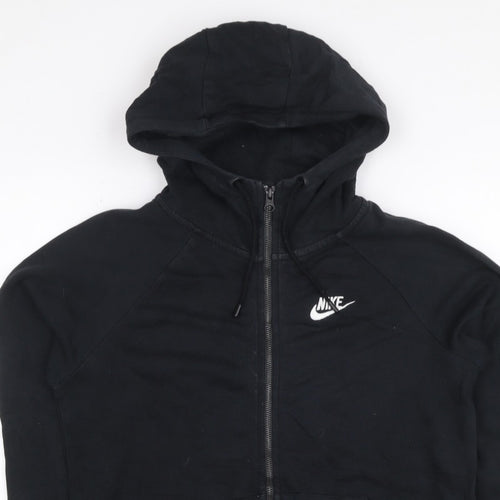Nike Women’s Black XS Full Zip Hooded Fleece Logo Hoodie