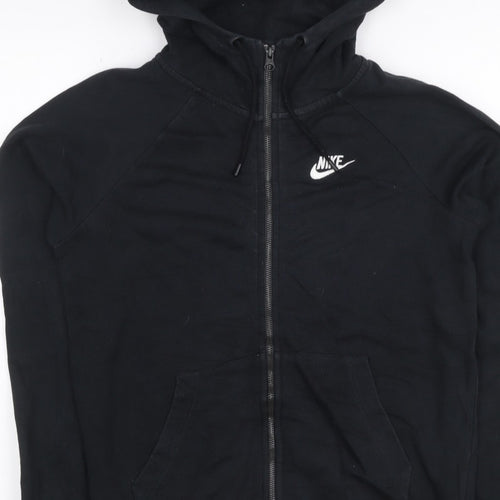 Nike Women’s Black XS Full Zip Hooded Fleece Logo Hoodie