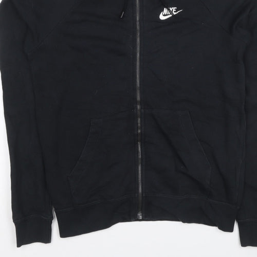 Nike Women’s Black XS Full Zip Hooded Fleece Logo Hoodie