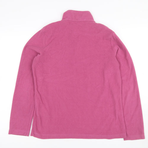 Regatta Teens Pink UK 12 1/4 Zip Fleece Sweatshirt