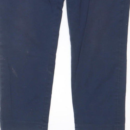 Jack Wills Women’s Blue Slim Tapered Chino Trousers UK 10 28W 26L