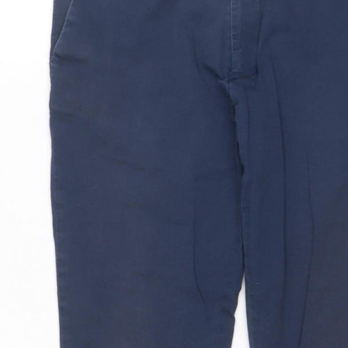 Jack Wills Women’s Blue Slim Tapered Chino Trousers UK 10 28W 26L