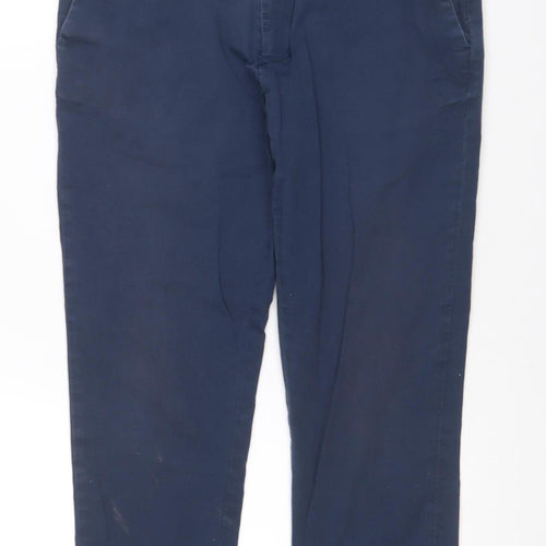 Jack Wills Women’s Blue Slim Tapered Chino Trousers UK 10 28W 26L