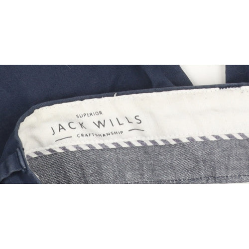 Jack Wills Women’s Blue Slim Tapered Chino Trousers UK 10 28W 26L