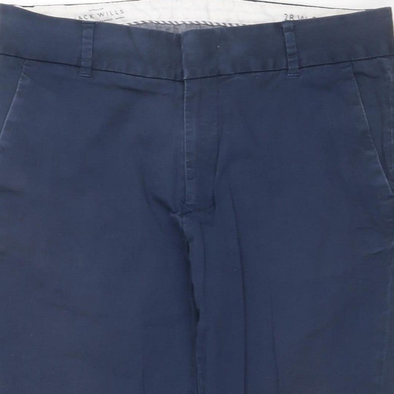Jack Wills Women’s Blue Slim Tapered Chino Trousers UK 10 28W 26L