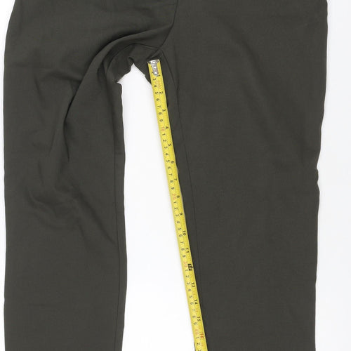 H&M Women’s Black UK 12 Straight Leg Elastic Waist Dress Trousers