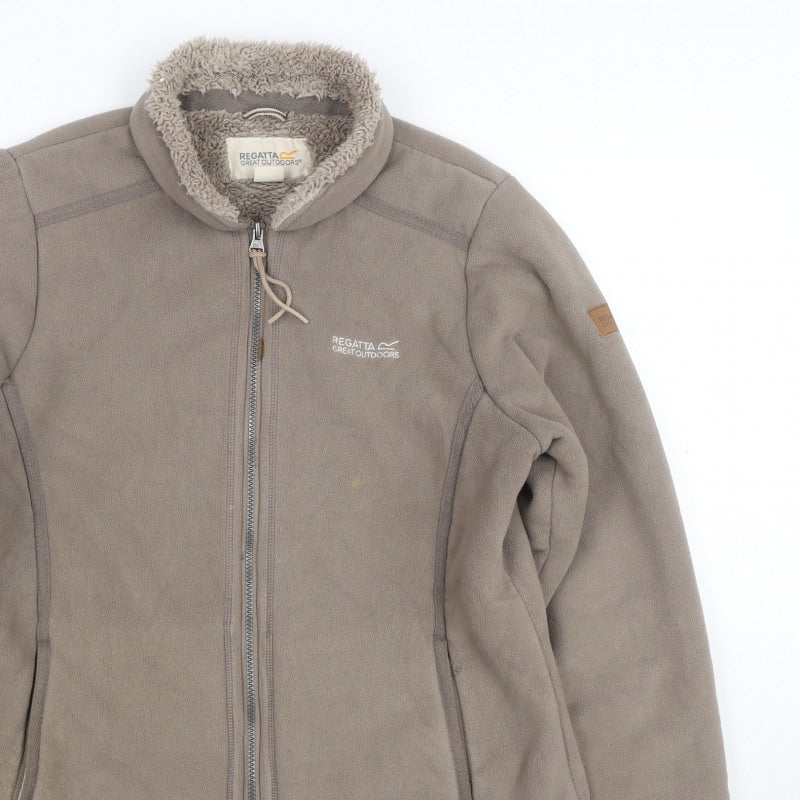 Regatta Women’s Brown Size 12 Fleece Sherpa Lined Full Zip Jacket