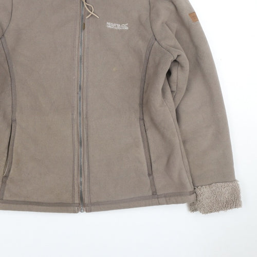 Regatta Women’s Brown Size 12 Fleece Sherpa Lined Full Zip Jacket