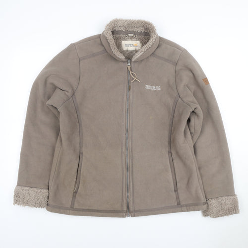 Regatta Women’s Brown Size 12 Fleece Sherpa Lined Full Zip Jacket