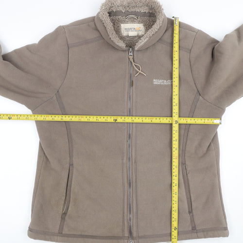 Regatta Women’s Brown Size 12 Fleece Sherpa Lined Full Zip Jacket