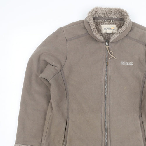 Regatta Women’s Brown Size 12 Fleece Sherpa Lined Full Zip Jacket