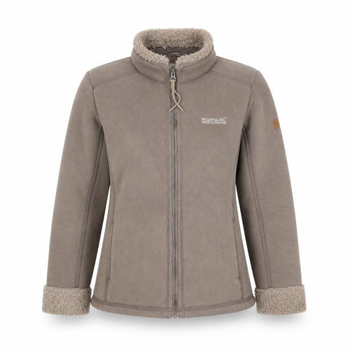 Regatta Women’s Brown Size 12 Fleece Sherpa Lined Full Zip Jacket