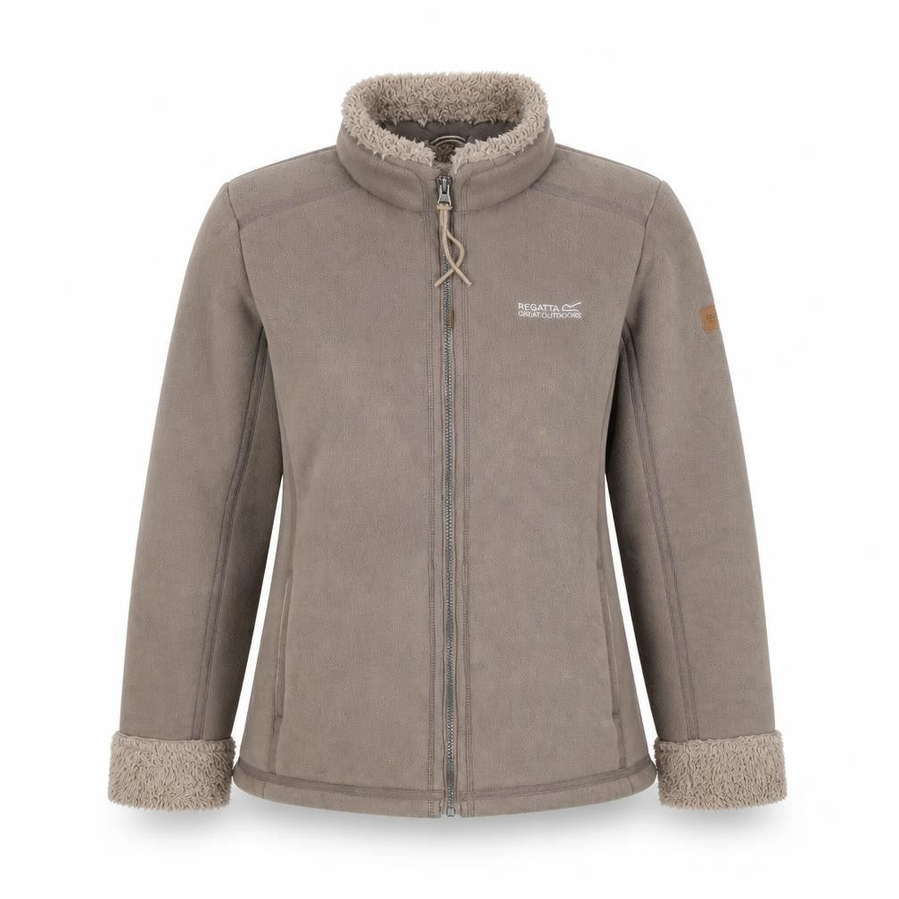 Regatta Women’s Brown Size 12 Fleece Sherpa Lined Full Zip Jacket