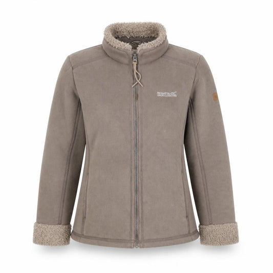 Regatta Women’s Brown Size 12 Fleece Sherpa Lined Full Zip Jacket