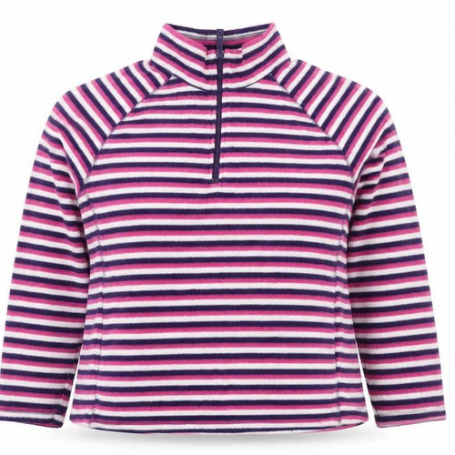 Marks and Spencer Women’s Multicoloured UK 20 Striped 1/4 Zip Fleece Sweatshirt