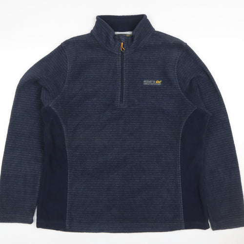 Regatta Women’s Blue UK 16 1/4 Zip Fleece Pullover Sweatshirt