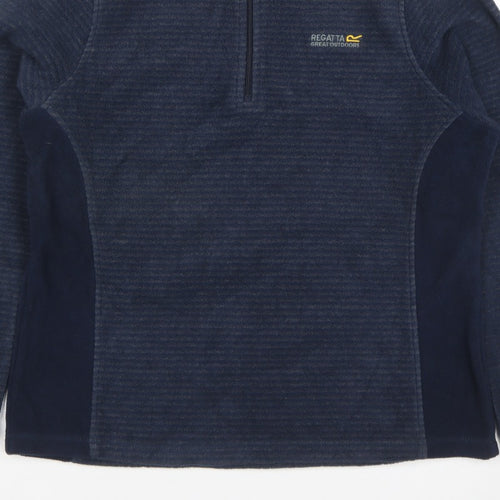 Regatta Women’s Blue UK 16 1/4 Zip Fleece Pullover Sweatshirt