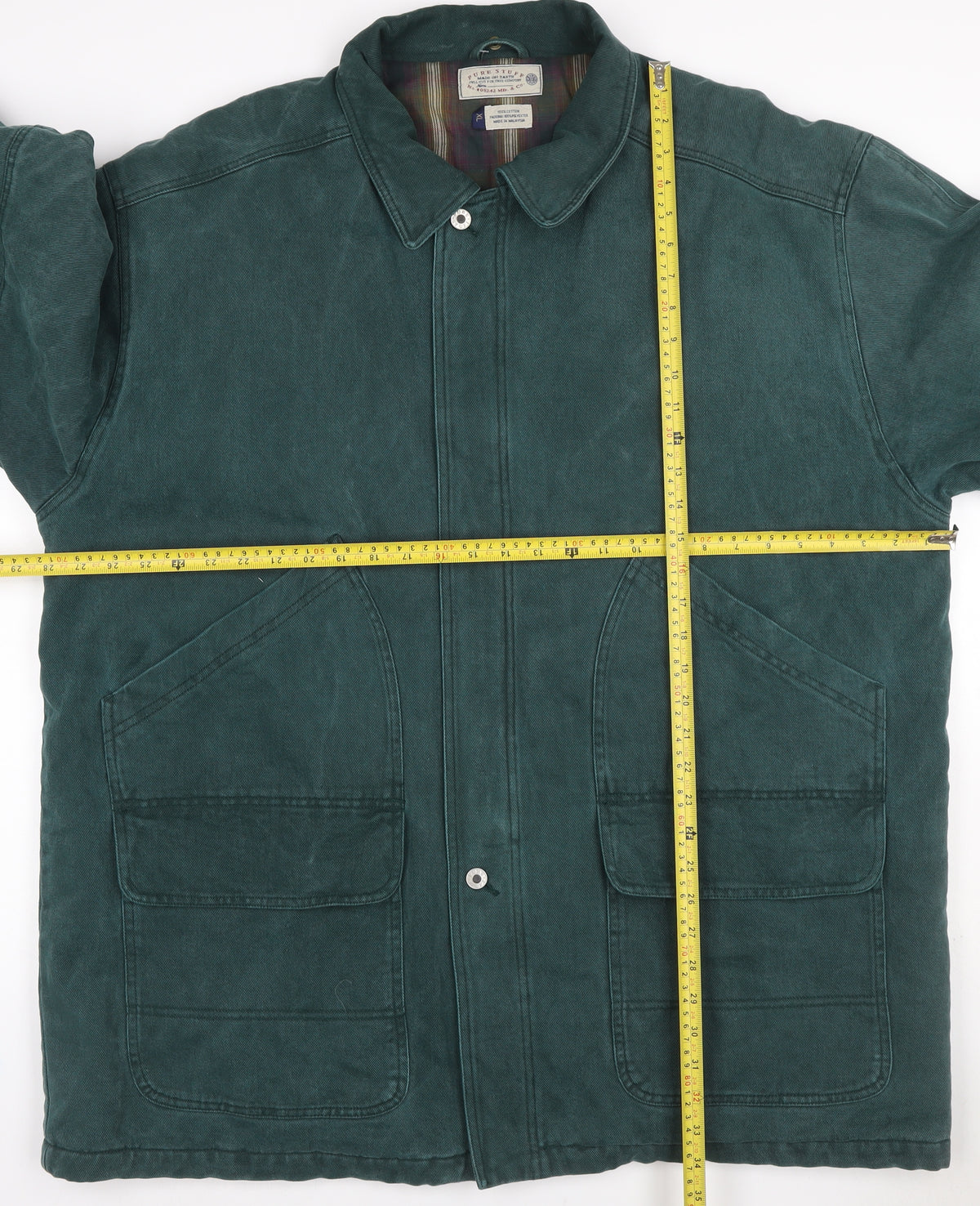 Purestuff Men's Green XL Padded Cotton Basic Workwear Jacket