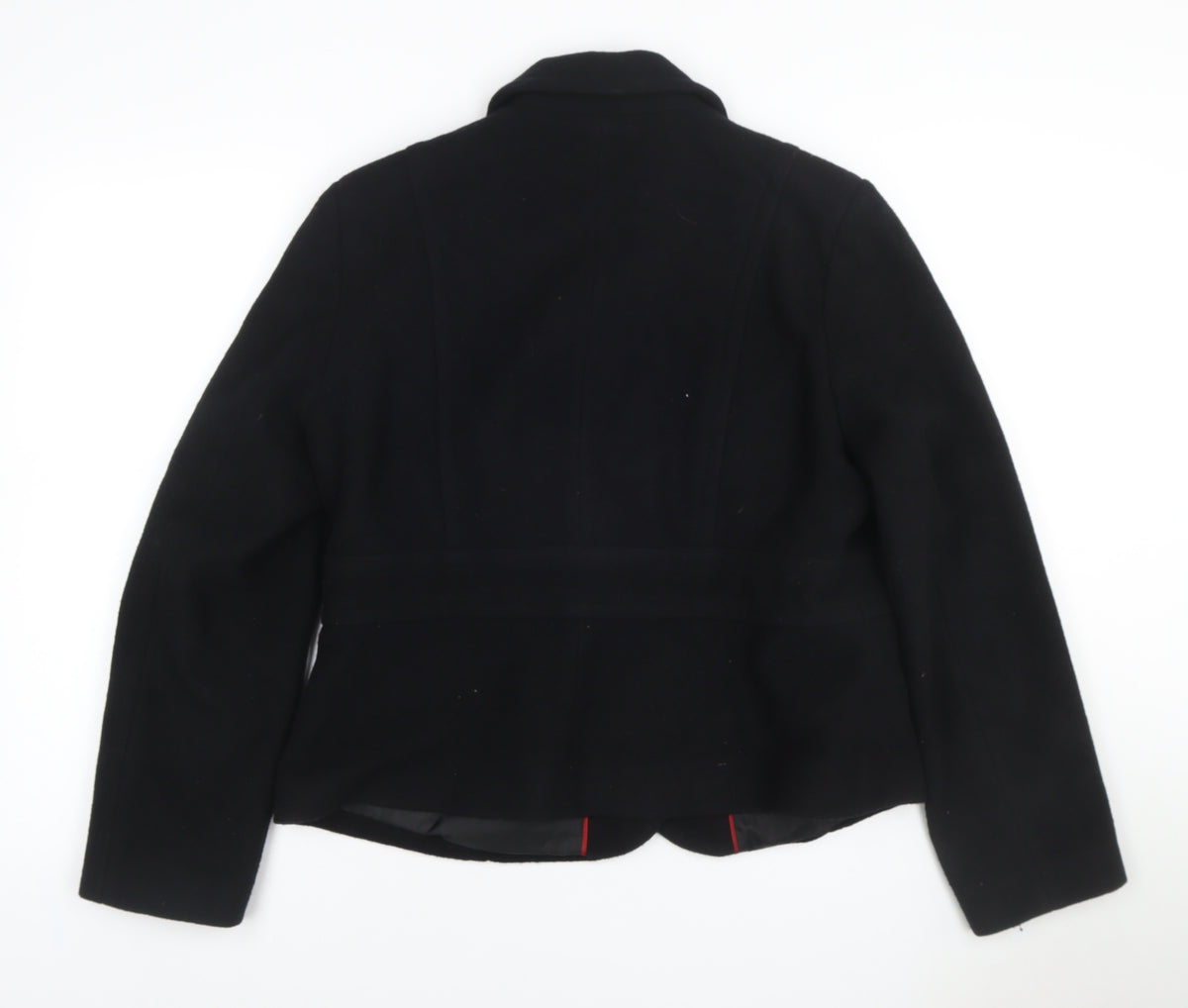 Marks and Spencer Women’s Black UK 16 Wool Blend Button Jacket