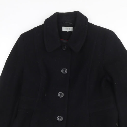 Marks and Spencer Women’s Black UK 16 Wool Blend Button Jacket
