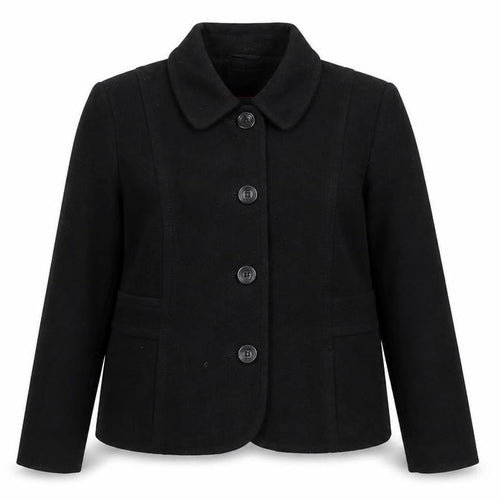 Marks and Spencer Women’s Black UK 16 Wool Blend Button Jacket