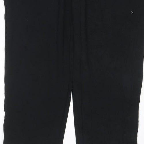 Marks and Spencer Women's Black Size 8 Stretch Pull-On Trousers