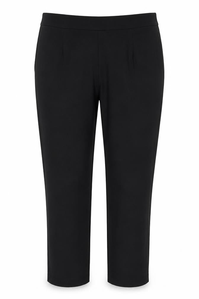 Marks and Spencer Women's Black Size 8 Stretch Pull-On Trousers