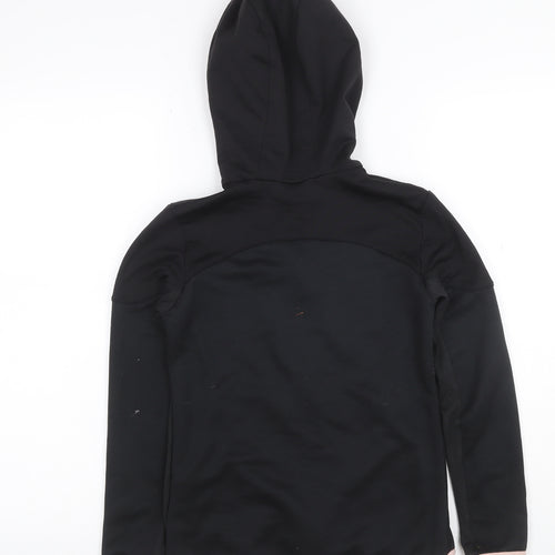Decathlon Girls Black Pink Full Zip Sports Hoodie 10-11 Years