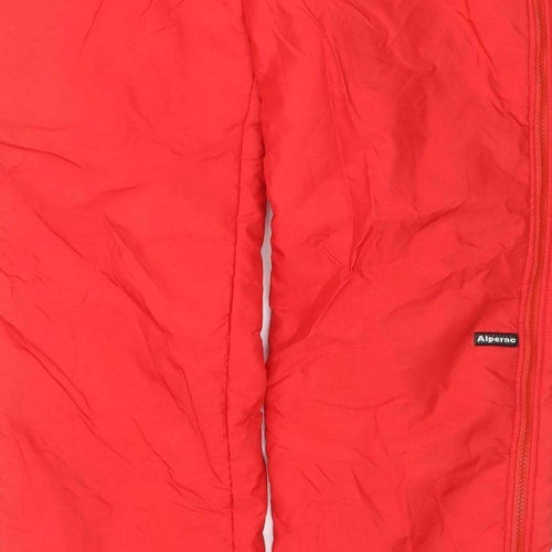 Alpina Women Red M Insulated Ski Snow Pants Zip Leg Pockets
