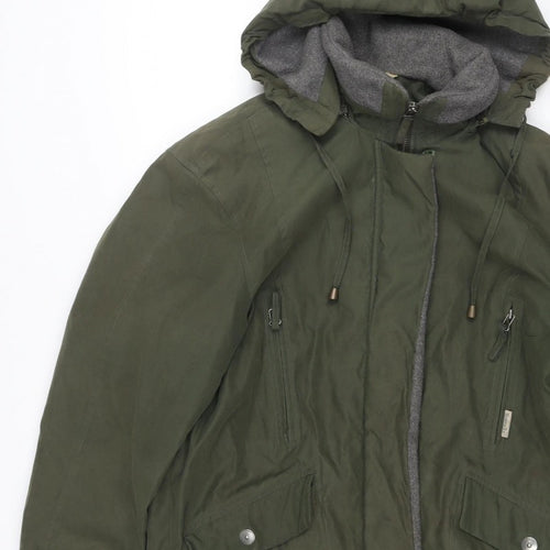 Marks and Spencer Women Green UK 12 Hooded 2-Part Parka Jacket