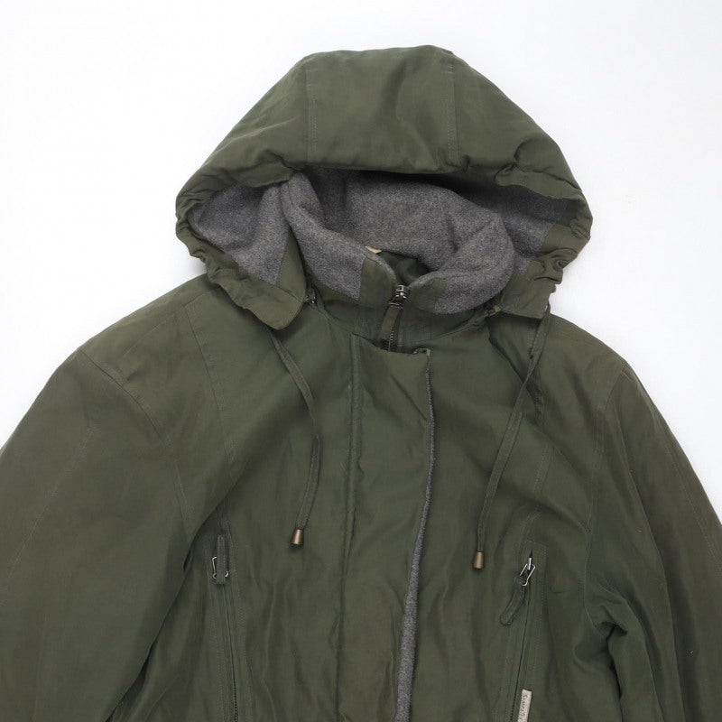 Marks and Spencer Women Green UK 12 Hooded 2-Part Parka Jacket