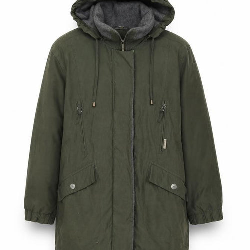 Marks and Spencer Women Green UK 12 Hooded 2-Part Parka Jacket