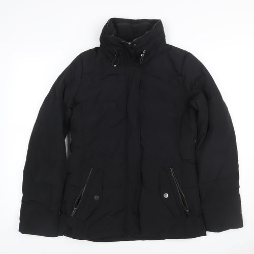 Mango Suit Women Black XS Puffer Jacket Quilted Insulated Zip