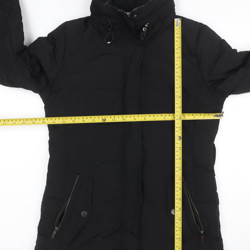 Mango Suit Women Black XS Puffer Jacket Quilted Insulated Zip