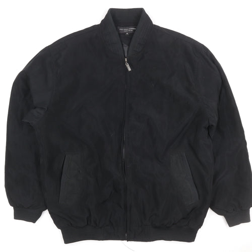 Jean-Louis Garonne Men's Black XL Bomber Jacket Full Zip