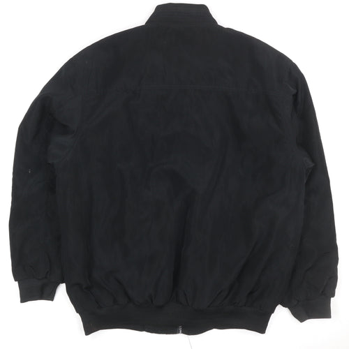 Jean-Louis Garonne Men's Black XL Bomber Jacket Full Zip