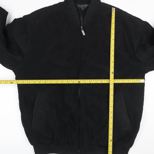 Jean-Louis Garonne Men's Black XL Bomber Jacket Full Zip