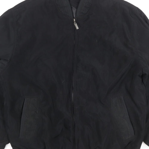 Jean-Louis Garonne Men's Black XL Bomber Jacket Full Zip