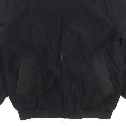 Jean-Louis Garonne Men's Black XL Bomber Jacket Full Zip