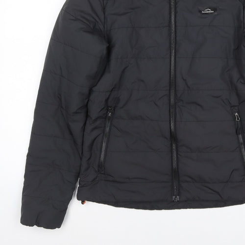 Passenger Men’s Black XS Hooded Quilted Puffer Jacket Full Zip