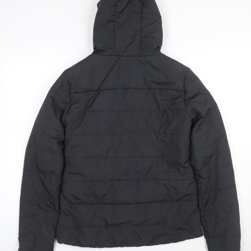Passenger Men’s Black XS Hooded Quilted Puffer Jacket Full Zip