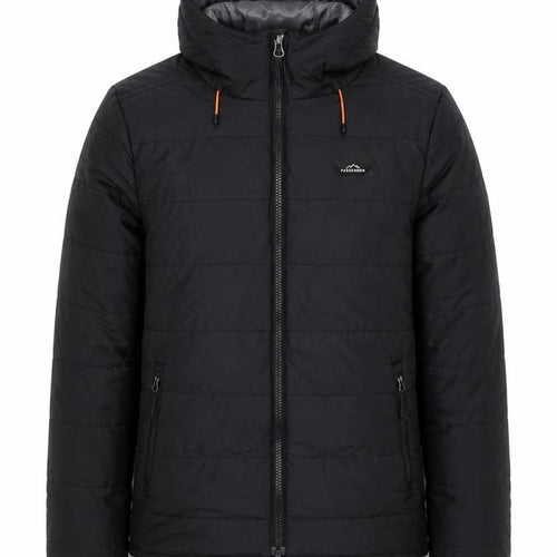 Passenger Men’s Black XS Hooded Quilted Puffer Jacket Full Zip