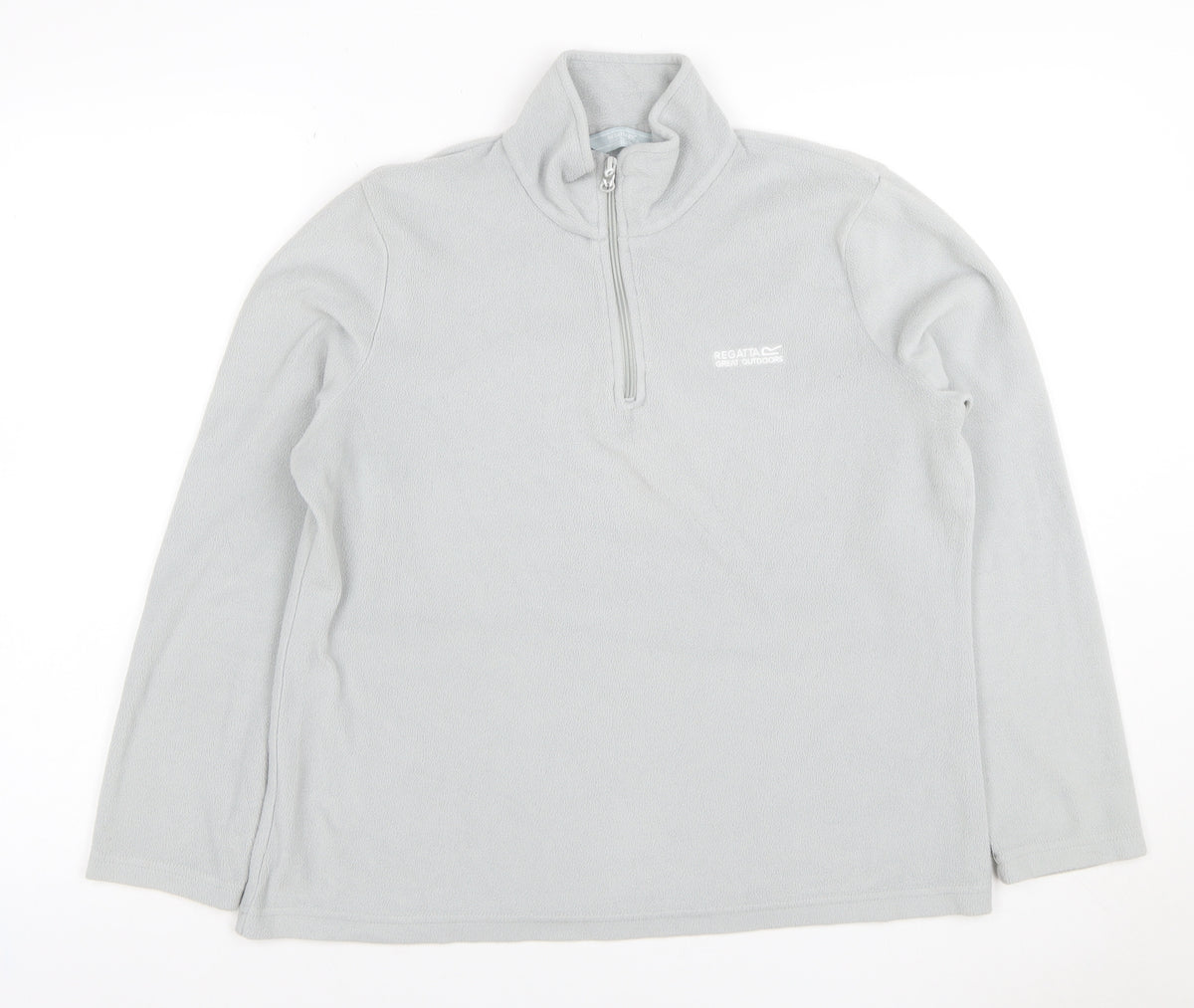 Regatta Women Grey UK 14 Fleece 1/4 Zip High Neck Sweatshirt