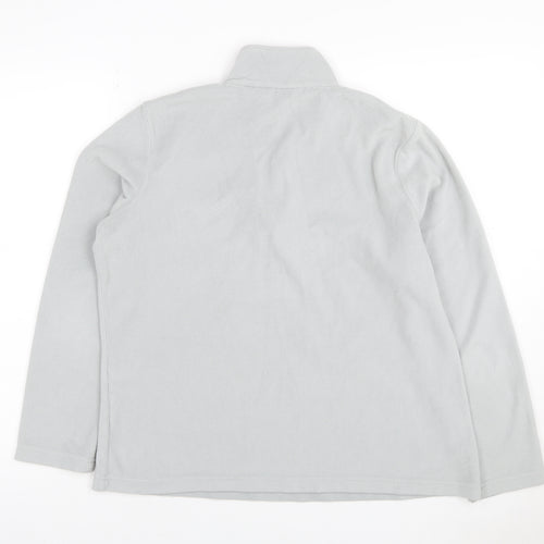 Regatta Women Grey UK 14 Fleece 1/4 Zip High Neck Sweatshirt