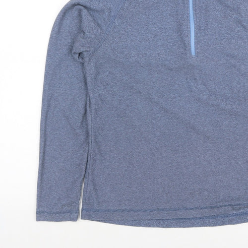 Trespass Women Blue UK 14 L 1/4 Zip Raglan Sweatshirt Outdoor