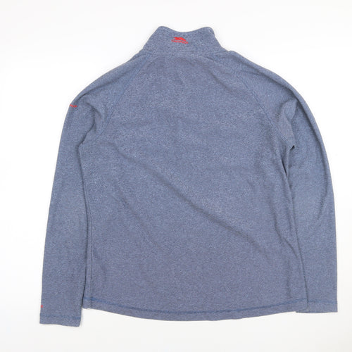Trespass Women Blue UK 14 L 1/4 Zip Raglan Sweatshirt Outdoor